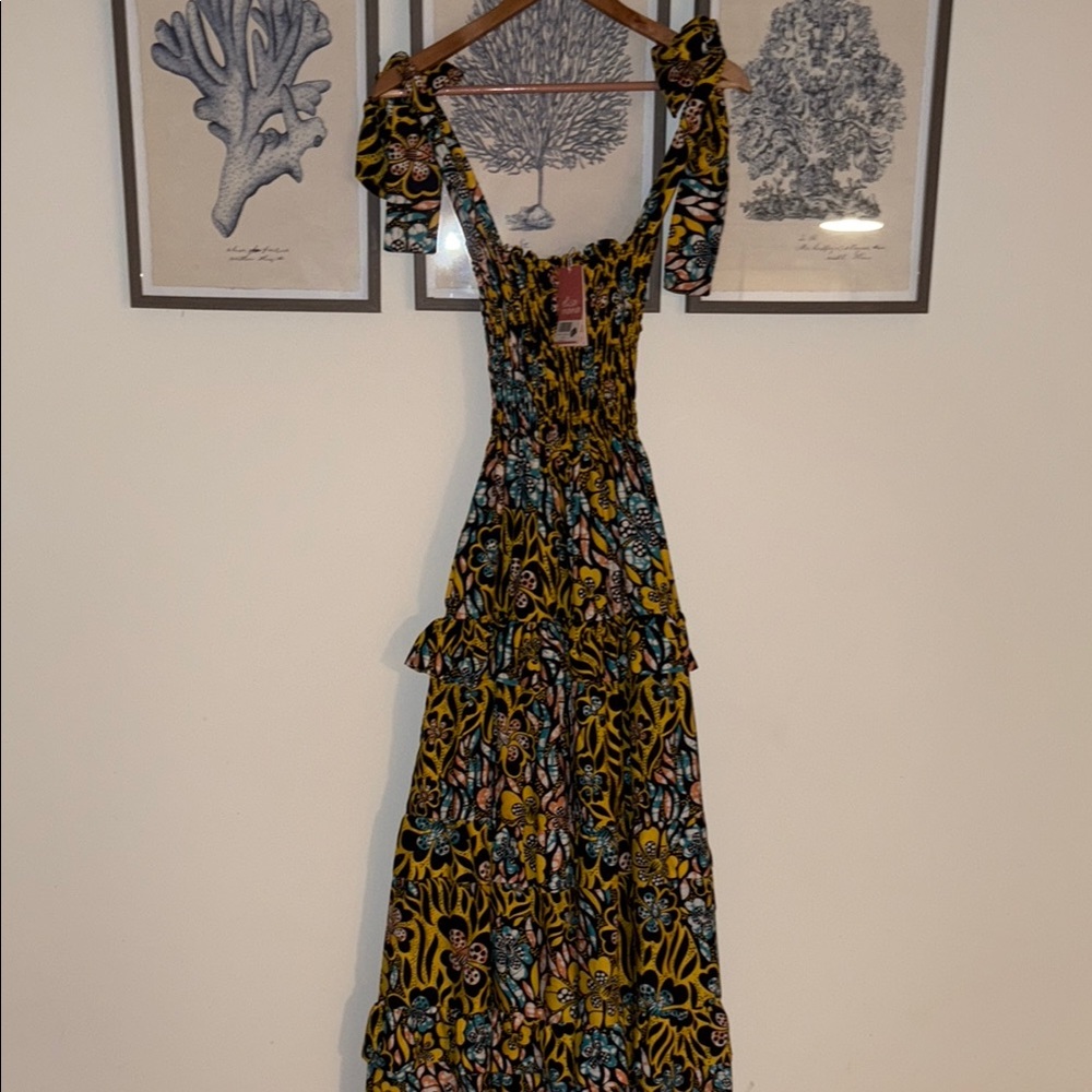 ELISAMAMA MAXI TIERED DRESS- XS NWT